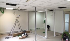 Pose des ossatures aluminium