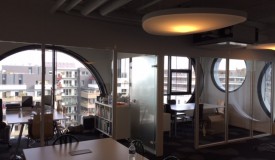 Conception de bureaux vitres