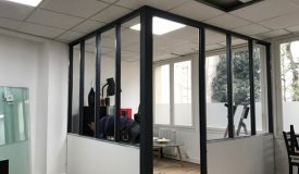 cloison bureau style atelier