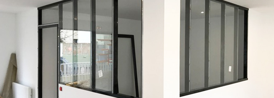 cloison vitrée verrière d'atelier