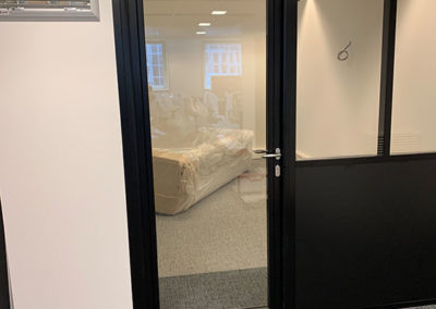 Cloison porte vitrée bureaux