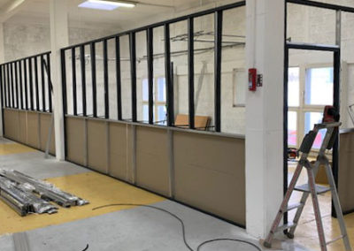 Aménagement de bureaux en cours